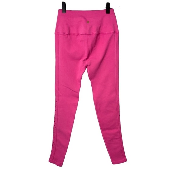 Spiritual Gangster Self Love Ribbed Legging Perforated Sides Hot Pink Size XS/S - Picture 6 of 9